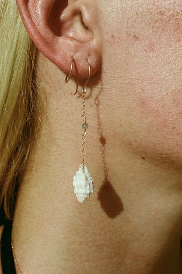 Cancellaria Miter Moonstone Earrings