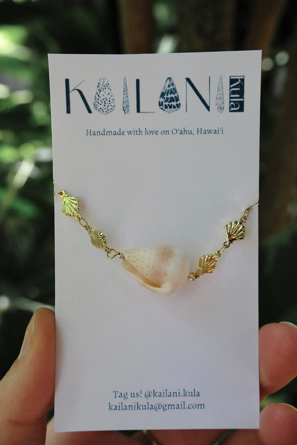 Pink Abbreviated Cone Shell Mermaid Bracelet