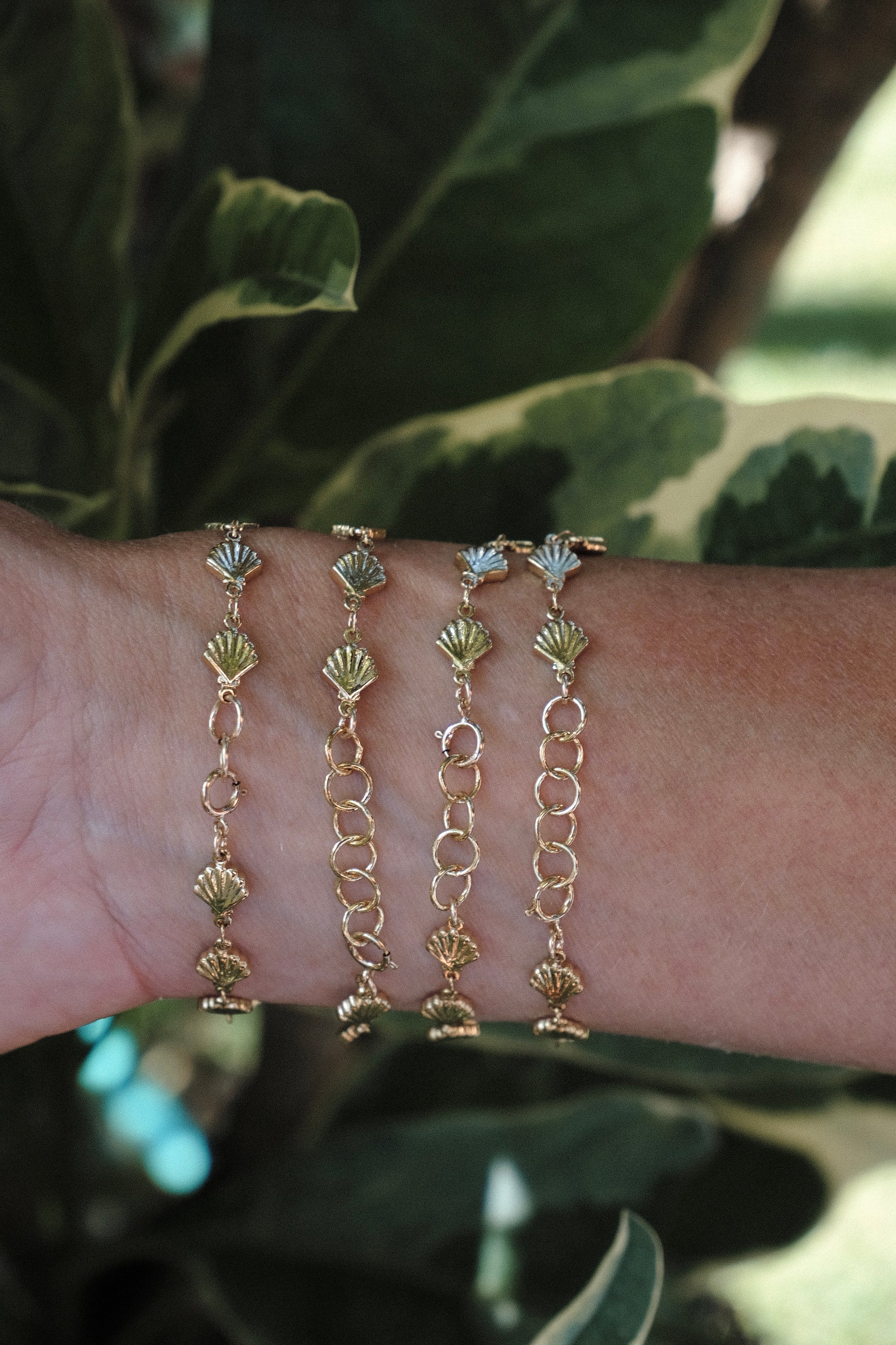 Watercolor Cone Mermaid Bracelet